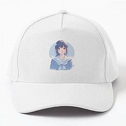 anime cute kawaii art hana blue box Baseball Cap