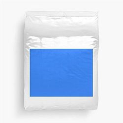 Simple Blue Box Duvet Cover