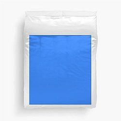 Simple Blue Box Duvet Cover