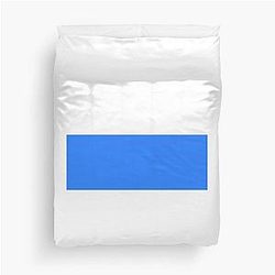 Simple Blue Box Duvet Cover