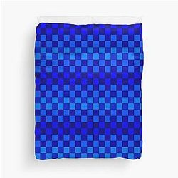 Blue Blue Box Duvet Cover
