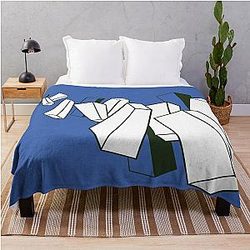 Blue Box Throw Blanket