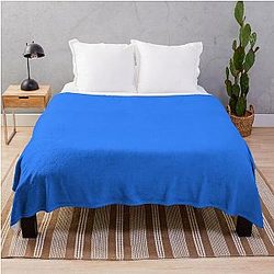 Simple Blue Box Throw Blanket
