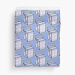 Blue Box of Rice Duvet Cover
