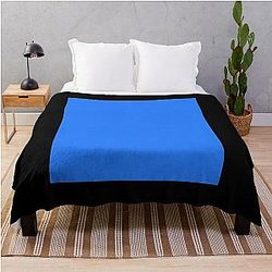 Simple Blue Box Throw Blanket