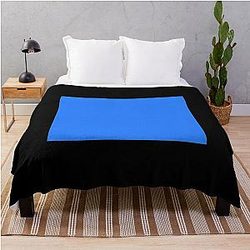 Simple Blue Box Throw Blanket