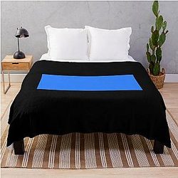 Simple Blue Box Throw Blanket