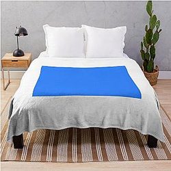 Simple Blue Box Throw Blanket