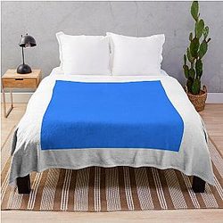 Simple Blue Box Throw Blanket