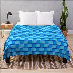 Blue Box Throw Blanket