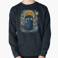 Starry blue box Pullover Sweatshirt