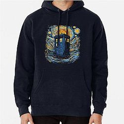 Starry blue box Pullover Hoodie