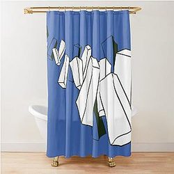 Blue Box Shower Curtain