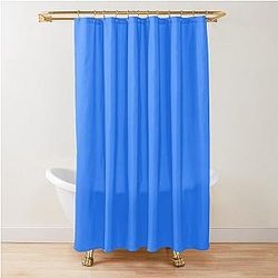 Simple Blue Box Shower Curtain