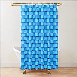 Blue Box Shower Curtain