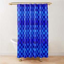 Blue Blue Box Shower Curtain