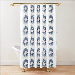 hana blue box Shower Curtain