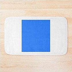 Simple Blue Box Bath Mat