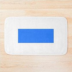 Simple Blue Box Bath Mat