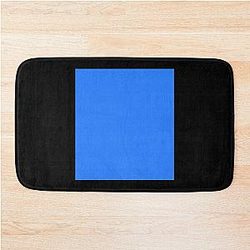 Simple Blue Box Bath Mat