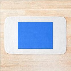Simple Blue Box Bath Mat