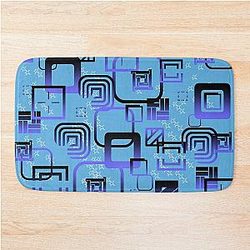 Blue box assortment Bath Mat
