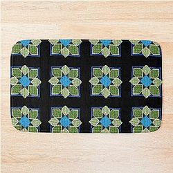 Blue Box With Green Bath Mat