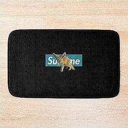 Fox Fennec Adorable Blue Box Bath Mat
