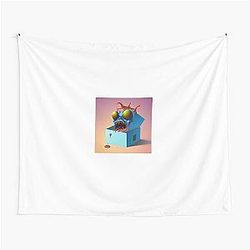 The Slimey Blue Box in a Blue Box Tapestry
