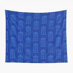 Fancy Blue Box Tapestry