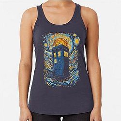 Starry blue box Racerback Tank Top