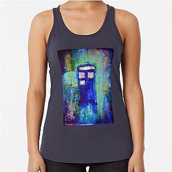 Blue Box Racerback Tank Top