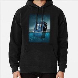 Blue Box in Water Hoodie  T-shirt Pullover Hoodie