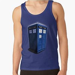 Blue Box Toon Tank Top
