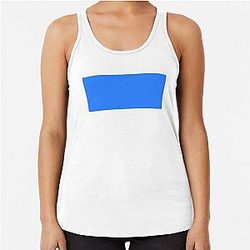 Simple Blue Box Racerback Tank Top