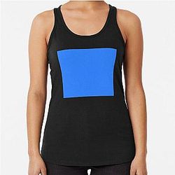 Simple Blue Box Racerback Tank Top