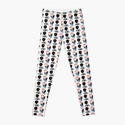 chibi hana blue box ,blue love Leggings