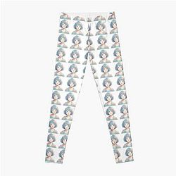 cute kawaii art hana blue box Leggings