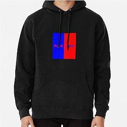 Blue box red text and red box blue text  Pullover Hoodie