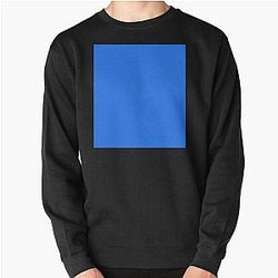 Simple Blue Box Pullover Sweatshirt