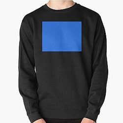 Simple Blue Box Pullover Sweatshirt