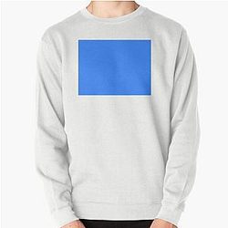 Simple Blue Box Pullover Sweatshirt