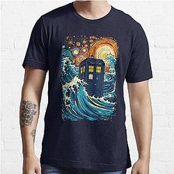 The great kanagawa wave and the blue box Essential T-Shirt