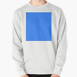 Simple Blue Box Pullover Sweatshirt