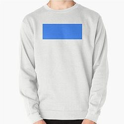 Simple Blue Box Pullover Sweatshirt