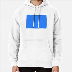 Simple Blue Box Pullover Hoodie