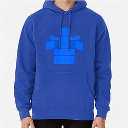 Man in a blue box Pullover Hoodie