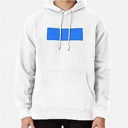 Simple Blue Box Pullover Hoodie