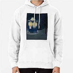 Snowy blue box Pullover Hoodie