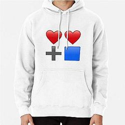 Two Hearts + One Blue Box Pullover Hoodie